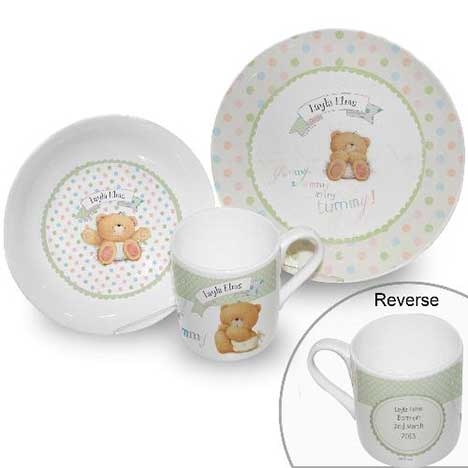 Personalised Forever Friends Baby Breakfast Set